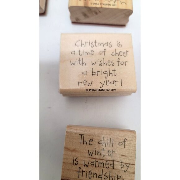 Stampin Up! Christmas Rubber Stamp Set Of 12 - Picture 5 of 7
